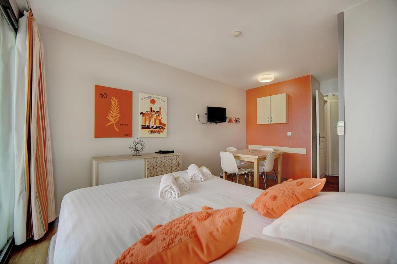 Immogroom - 2 Rooms Sea View - Swimming Pool - Terrace - Parking - Ac Cannes Dış mekan fotoğraf