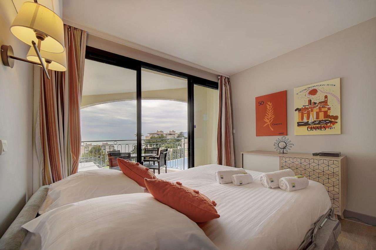 Immogroom - 2 Rooms Sea View - Swimming Pool - Terrace - Parking - Ac Cannes Dış mekan fotoğraf
